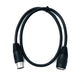 SYSTEM-S S-Video Kabel 50 cm Din 4 Pin Stecker zu Buchse in Schwarz