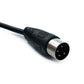 SYSTEM-S S-Video Kabel 50 cm Din 4 Pin Stecker zu Buchse in Schwarz