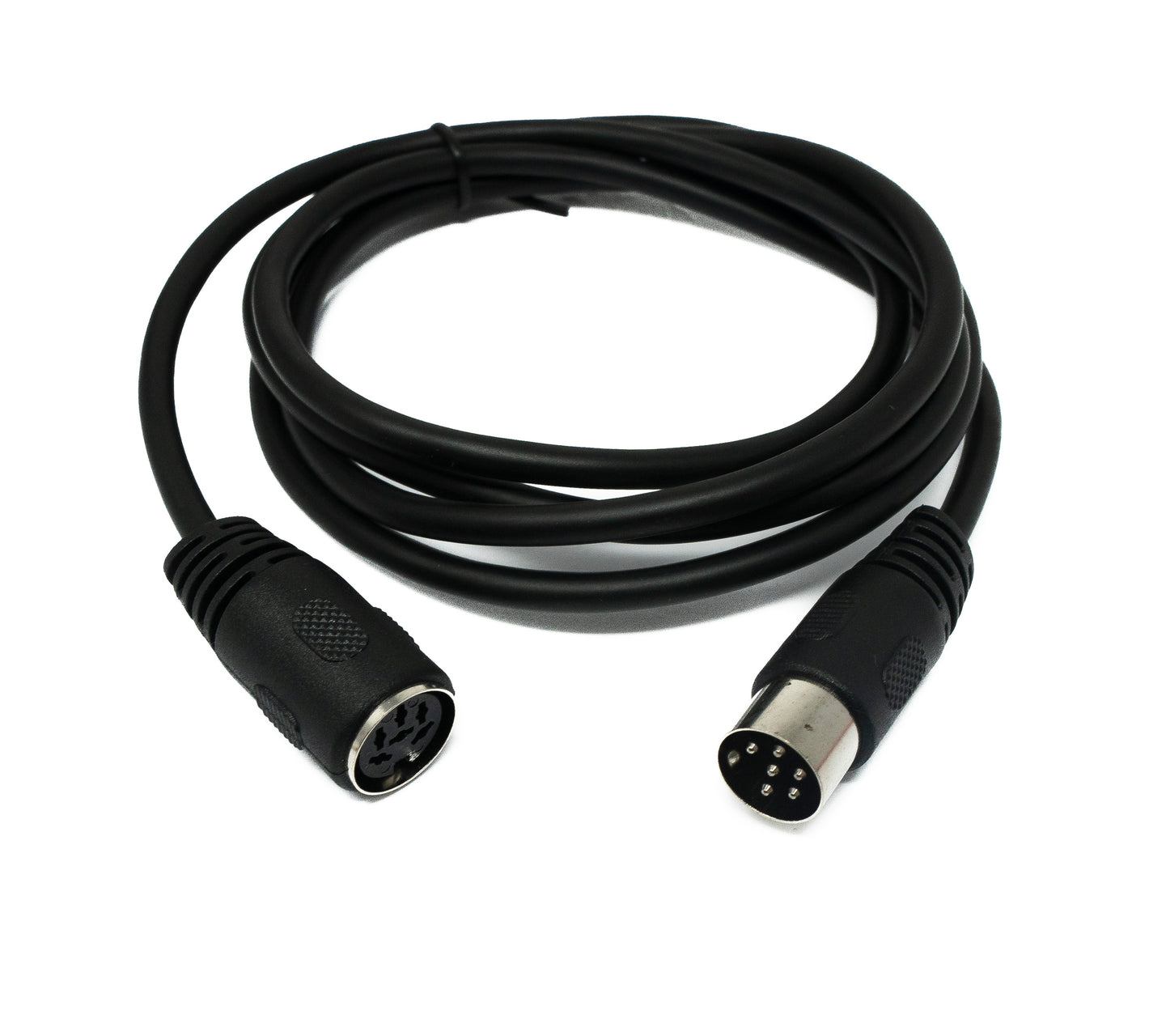 SYSTEM-S S-Video Kabel 150 cm Din 6 Pin Stecker zu Buchse in Schwarz