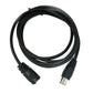 SYSTEM-S S-Video cable 150 cm DIN 6-pin male to female in black