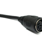 SYSTEM-S S-Video cable 150 cm DIN 6-pin male to female in black