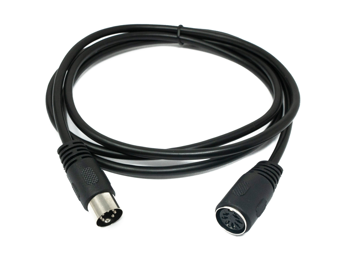 SYSTEM-S S-Video Kabel 150 cm Din 7 Pin Stecker zu Buchse in Schwarz