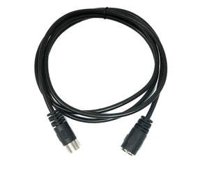 SYSTEM-S S-Video Kabel 150 cm Din 7 Pin Stecker zu Buchse in Schwarz