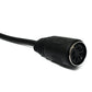 SYSTEM-S S-Video cable 150 cm DIN 7 pin male to female in black