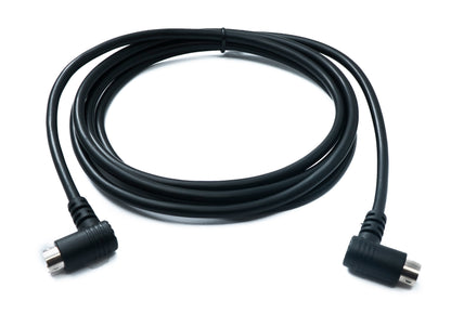 SYSTEM-S S-Video Kabel 180 cm Din 5 Pin Stecker zu Stecker Dual Winkel