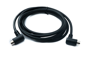 SYSTEM-S S-Video Kabel 180 cm Din 6 Pin Stecker zu Stecker Dual Winkel