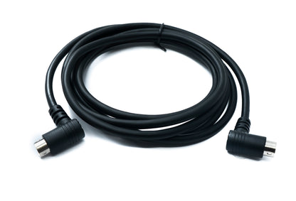 SYSTEM-S S-Video Kabel 180 cm Din 6 Pin Stecker zu Stecker Dual Winkel