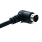 SYSTEM-S S-Video Kabel 180 cm Din 6 Pin Stecker zu Stecker Dual Winkel