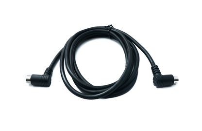SYSTEM-S S-Video Kabel 180 cm Din 8 Pin Stecker zu Stecker Dual Winkel