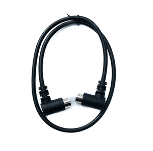 SYSTEM-S S-Video Kabel 180 cm Din 9 Pin Stecker zu Stecker Dual Winkel