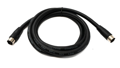 SYSTEM-S S-Video Cable 150 cm DIN 13 Pin Male to Male Black