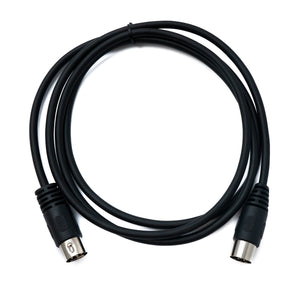 SYSTEM-S S-Video Kabel 150 cm Din 6 Pin Stecker zu Stecker Schwarz