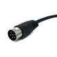 SYSTEM-S S-Video Cable 150 cm DIN 6 Pin Male to Male Black