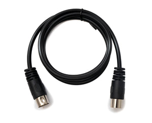SYSTEM-S S-Video Kabel 100 cm Din 3 Pin Stecker zu Stecker Schwarz