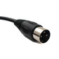 SYSTEM-S S-Video Kabel 100 cm Din 3 Pin Stecker zu Stecker Schwarz