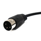 SYSTEM-S S-Video Kabel 100 cm Din 3 Pin Stecker zu Stecker Schwarz