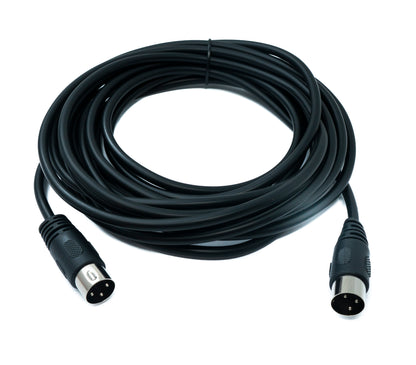 SYSTEM-S S-Video Kabel 5 m Din 3 Pin Stecker zu Stecker Schwarz