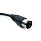SYSTEM-S S-Video Kabel 5 m Din 3 Pin Stecker zu Stecker Schwarz