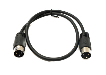SYSTEM-S S-Video Kabel 50 cm Din 3 Pin Stecker zu Stecker Schwarz