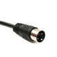SYSTEM-S S-Video Kabel 50 cm Din 3 Pin Stecker zu Stecker Schwarz