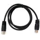 SYSTEM-S S-Video Kabel 100 cm Din 4 Pin Stecker zu Stecker Schwarz
