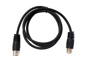 SYSTEM-S S-Video Kabel 100 cm Din 4 Pin Stecker zu Stecker Schwarz