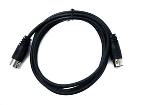 SYSTEM-S S-Video Kabel 150 cm Din 4 Pin Stecker zu Stecker Schwarz
