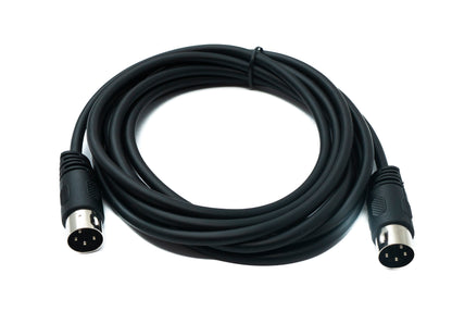 SYSTEM-S S-Video Kabel 3 m Din 4 Pin Stecker zu Stecker Schwarz