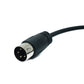 SYSTEM-S S-Video Kabel 3 m Din 4 Pin Stecker zu Stecker Schwarz