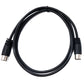 SYSTEM-S S-Video Kabel 150 cm Din 7 Pin Stecker zu Stecker Schwarz