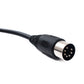 SYSTEM-S S-Video Kabel 150 cm Din 7 Pin Stecker zu Stecker Schwarz