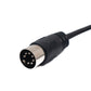 SYSTEM-S S-Video Kabel 150 cm Din 7 Pin Stecker zu Stecker Schwarz