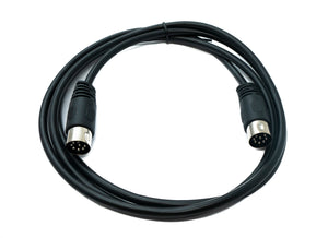 SYSTEM-S S-Video Kabel 150 cm Din 8 Pin Stecker zu Stecker Schwarz