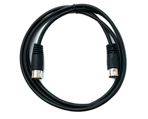 SYSTEM-S S-Video Kabel 150 cm Din 8 Pin Stecker zu Stecker Schwarz