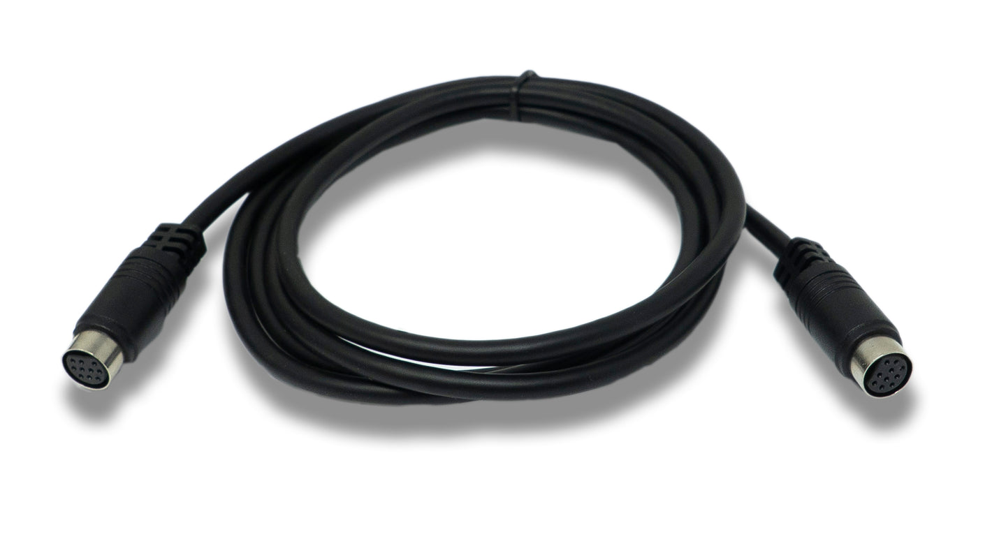 SYSTEM-S S-Video Kabel 150 cm Mini Din 10 Pin Buchse zu Buchse in Schwarz