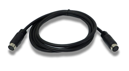 SYSTEM-S S-Video Cable 150 cm Mini DIN 10 Pin Female to Female in Black