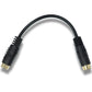 SYSTEM-S S-Video Cable 15 cm Mini Din 4 Pin Female to Female in Black