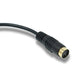 SYSTEM-S S-Video Cable 15 cm Mini Din 4 Pin Female to Female in Black