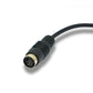 SYSTEM-S S-Video Cable 15 cm Mini Din 4 Pin Female to Female in Black