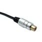 SYSTEM-S Y Cinch RCA Kabel 25 cm 1 polig Buchse zu 2x Stecker Audio in Schwarz