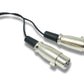 SYSTEM-S Audio Y Kabel 30 cm AUX 6,35 mm TRS Stecker zu 2x XLR 3 polig Buchse