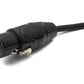 SYSTEM-S audio cable 100 cm 6.35 mm jack plug to XLR 3 pin socket adapter in black