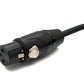 SYSTEM-S Audio Kabel 10 m 6.35 mm Klinke Stecker zu XLR 3 Pin Buchse Adapter in Schwarz