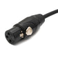 SYSTEM-S audio cable 2 m 6.35 mm jack plug to XLR 3 pin socket adapter in black