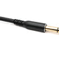 SYSTEM-S audio cable 5 m 6.35 mm jack plug to XLR 3 pin socket adapter in black