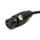 SYSTEM-S Audio Kabel 5 m 6.35 mm Klinke Stecker zu XLR 3 Pin Buchse Adapter in Schwarz