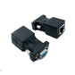 SYSTEM-S Ethernet VGA over IP Konverter 2x VGA Buchse zu LAN RJ45 Buchse 20m Reichweite