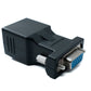 SYSTEM-S Ethernet VGA over IP Konverter 2x VGA Buchse zu LAN RJ45 Buchse 20m Reichweite