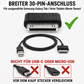SYSTEM-S USB-Kabel für Samsung Galaxy Tab / Note Tablets mit breitem 30-Pin-Anschluss älterer Bauart