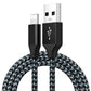 Charging Cable for iPhone USB-A to 8-Pin Nylon Data Cable 3A USB 2.0 Mobile Phone
